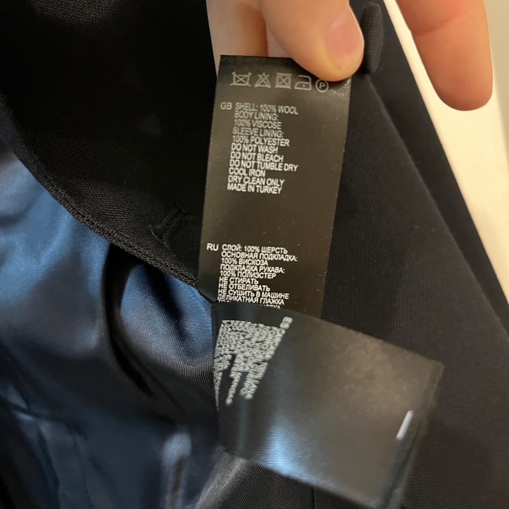 Reiss Navy Double-Breasted Women's Blazer - Picture 6 of 6